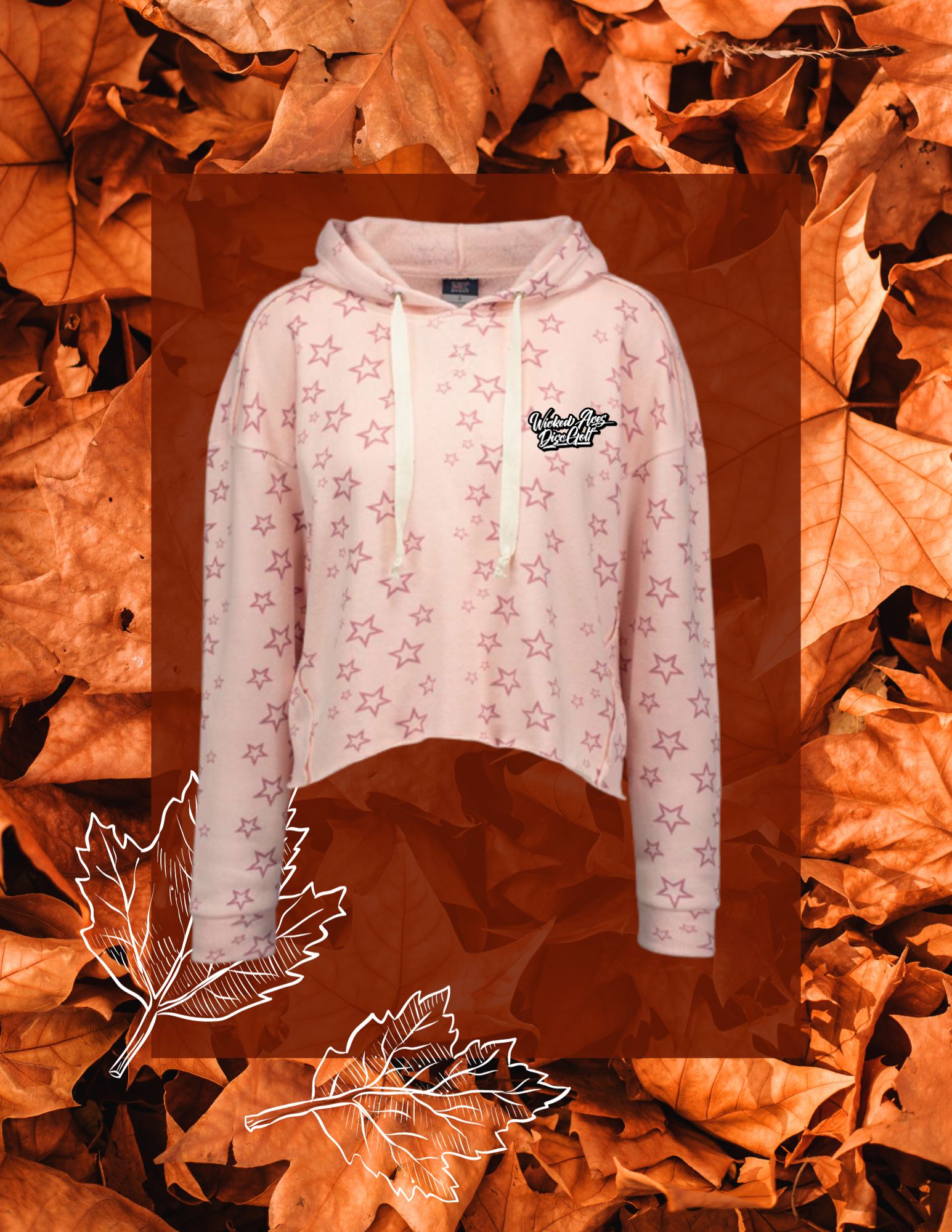 Starry Crop Women's Hoodie image 1