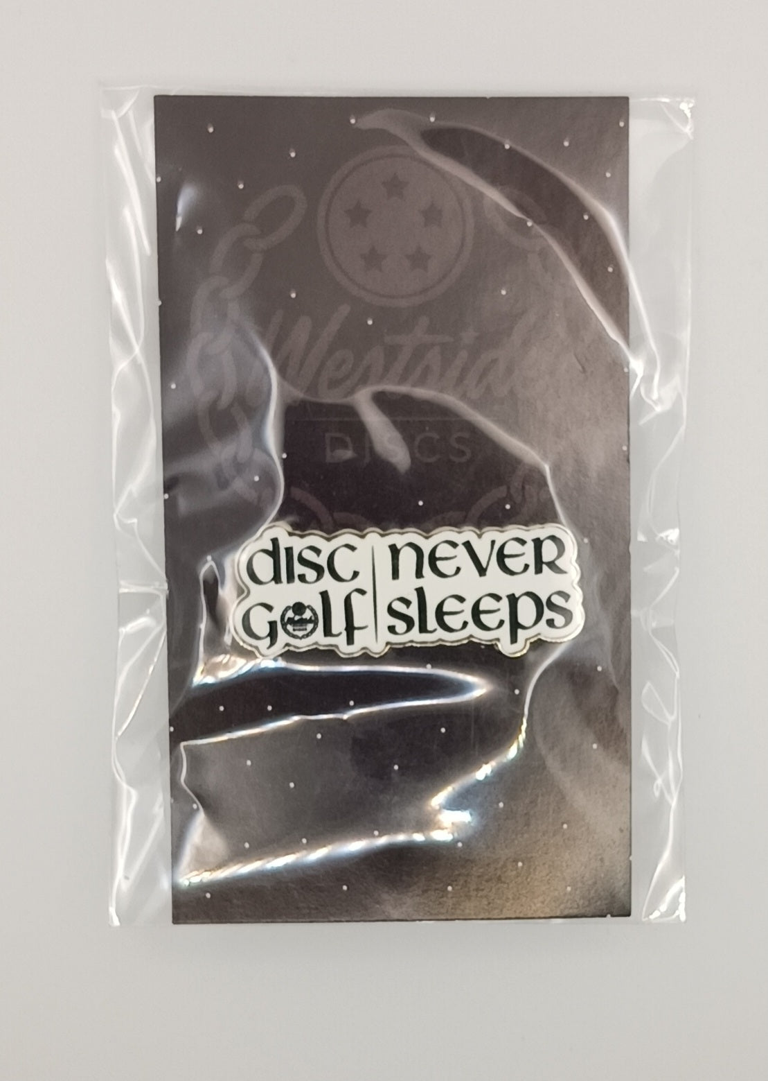 Westside Disc Golf Never Sleeps Pin image 0